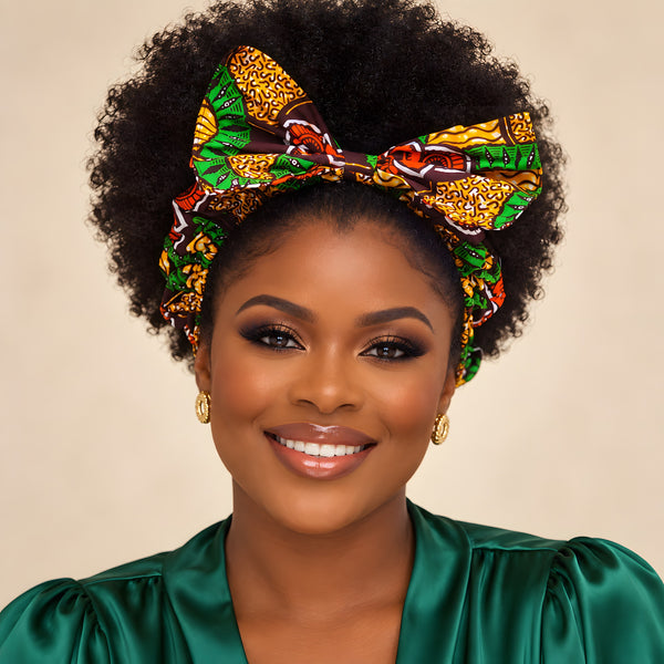 Duma Mbili LLC Duma Mbili African Print Headband/Hairband