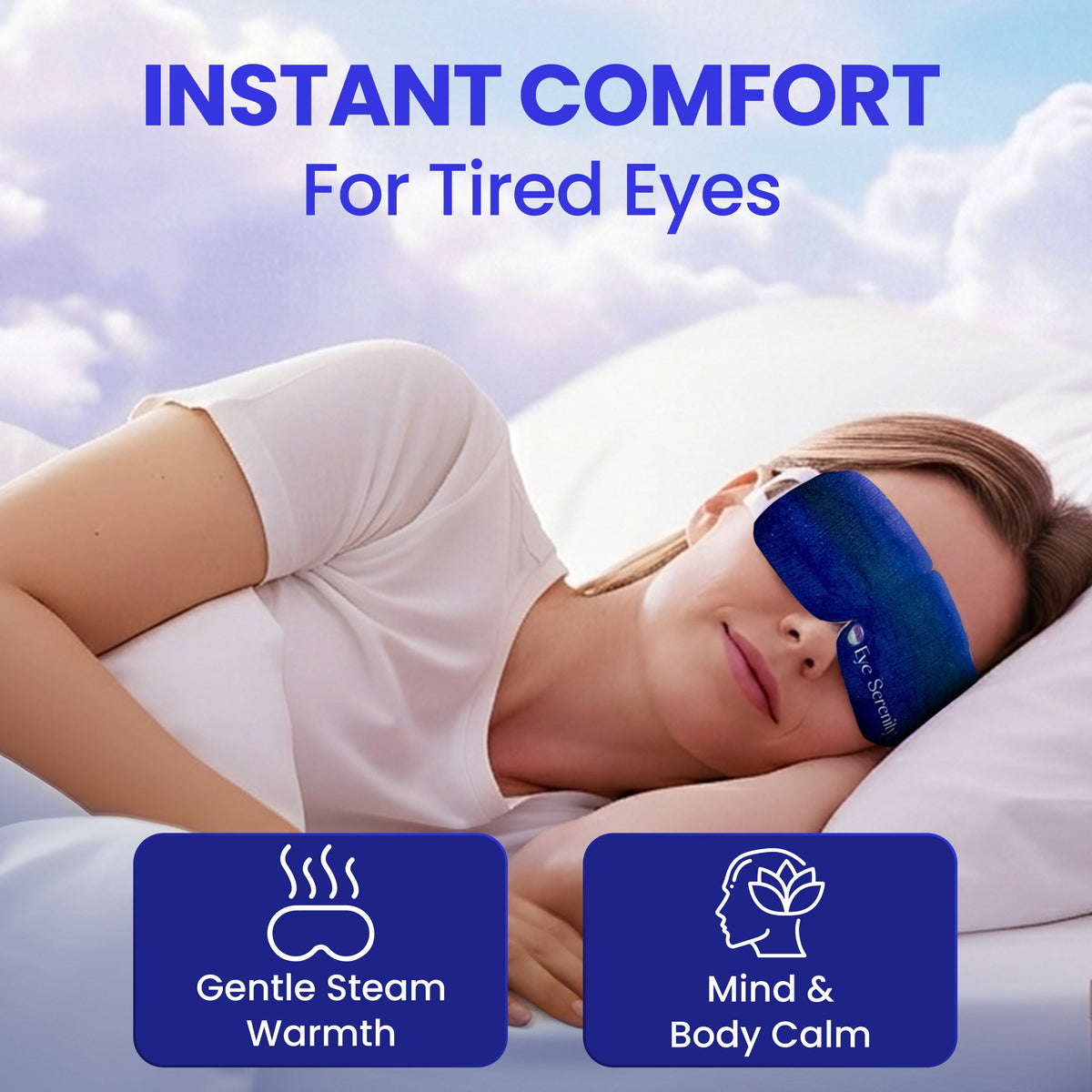 Eye Serenity Steam Eye Mask - Self-Heating Warm Eye Compress for Dry Eyes, Puffiness, Sleep & Travel — image 6