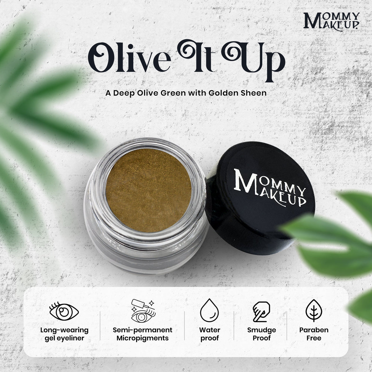 Olive It Up Stay Put Waterproof Gel Eyeliner w/ Micropigments by Mommy Makeup — image 4 of 8