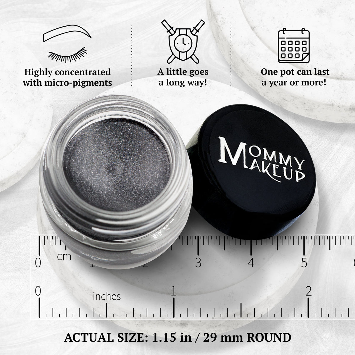 Steel Magnolia Stay Put Waterproof Gel Eyeliner w/ Micropigments by Mommy Makeup — image 7 of 8