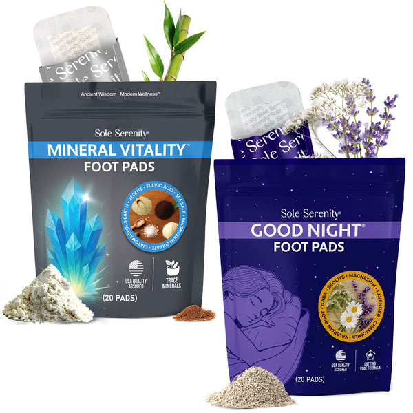 Lure Essentials Vital Minerals + Good Night Sleep Foot Pads – 2 Pack Bundle