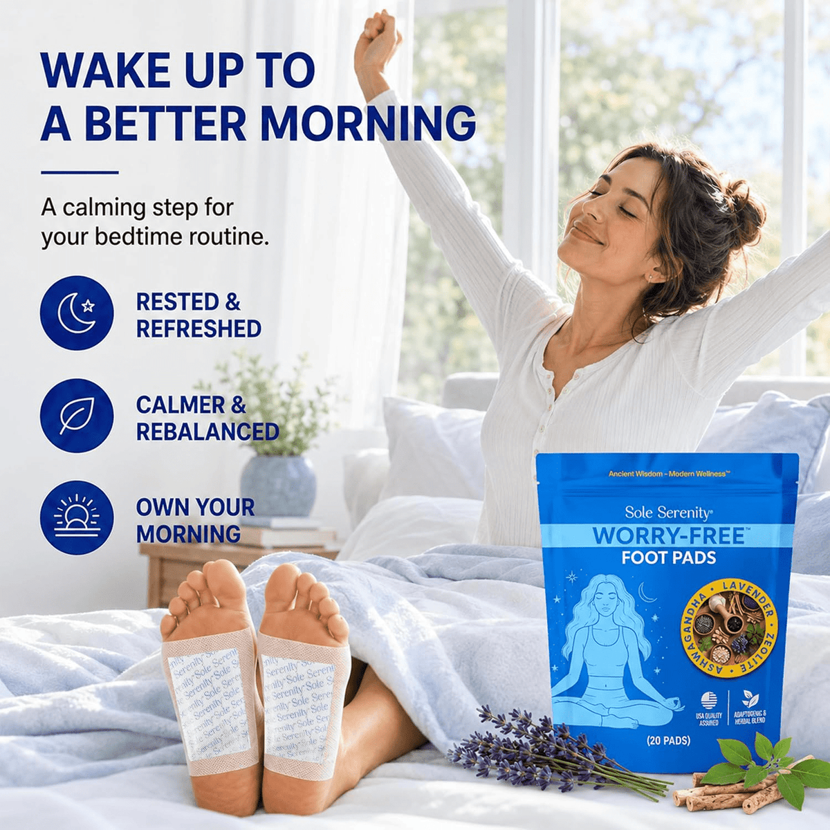 Sole Serenity Worry-Free Overnight Foot Pads for Relaxation (850035675311) — image 3