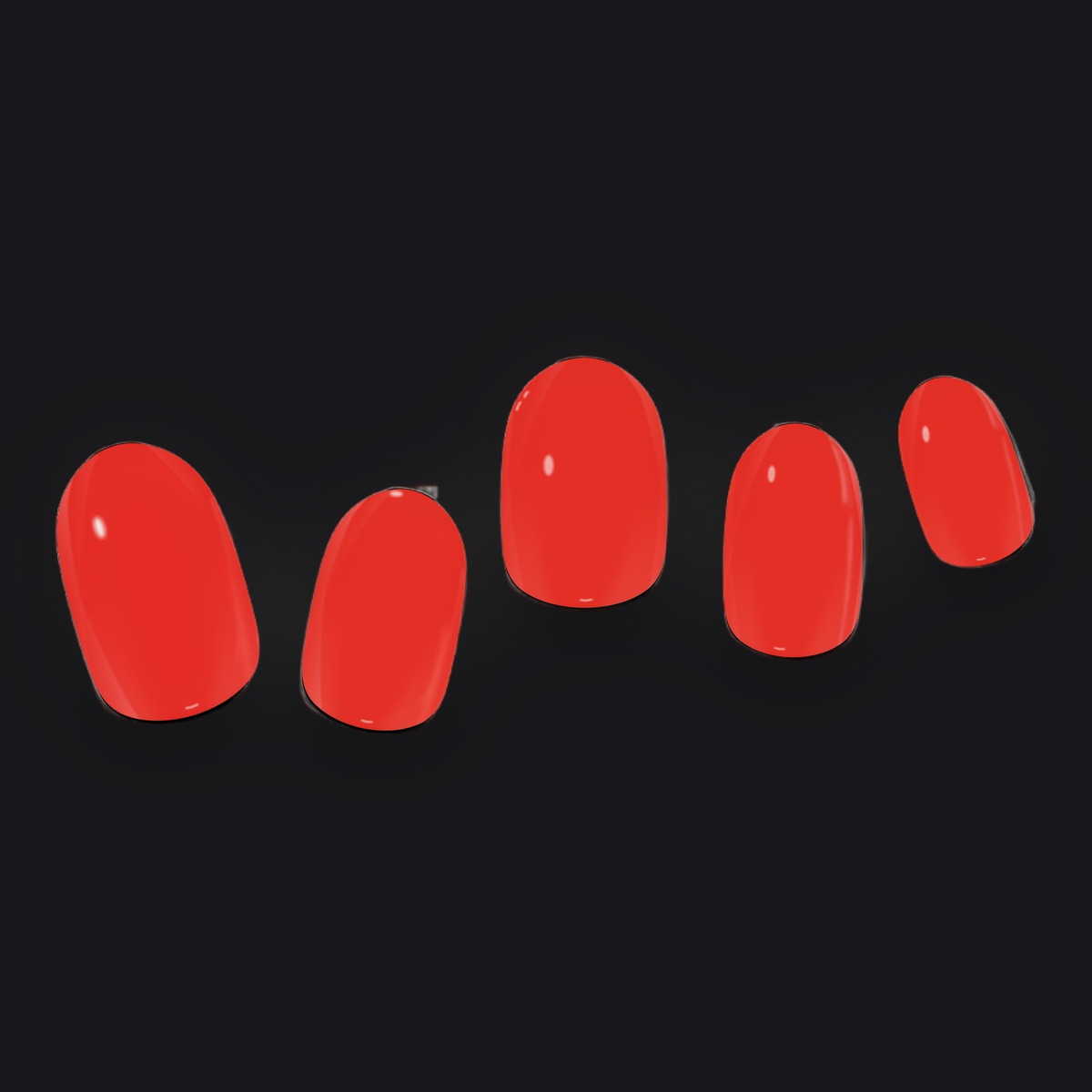 Red Solid Gel Nail Wrap ingredients view