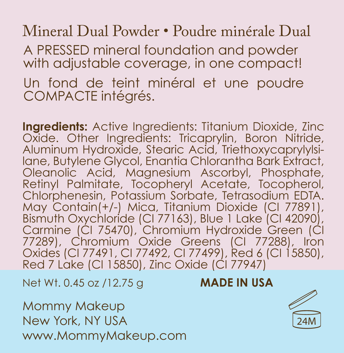 Mineral Dual Powder Foundation SPF15 (0.45 oz.) - CRAVING (Medium/Dark) by Mommy Makeup — image 8 of 8