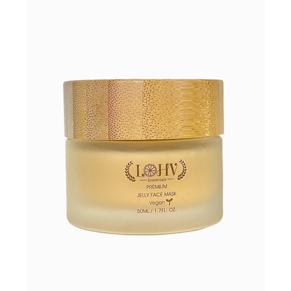 Premium 100% Vegan Rejuvenating Jelly Face Mask With Retinol + Turmeric + Aloe Vera + Lactic acid + Rosemary Leaf by LOHV ESS