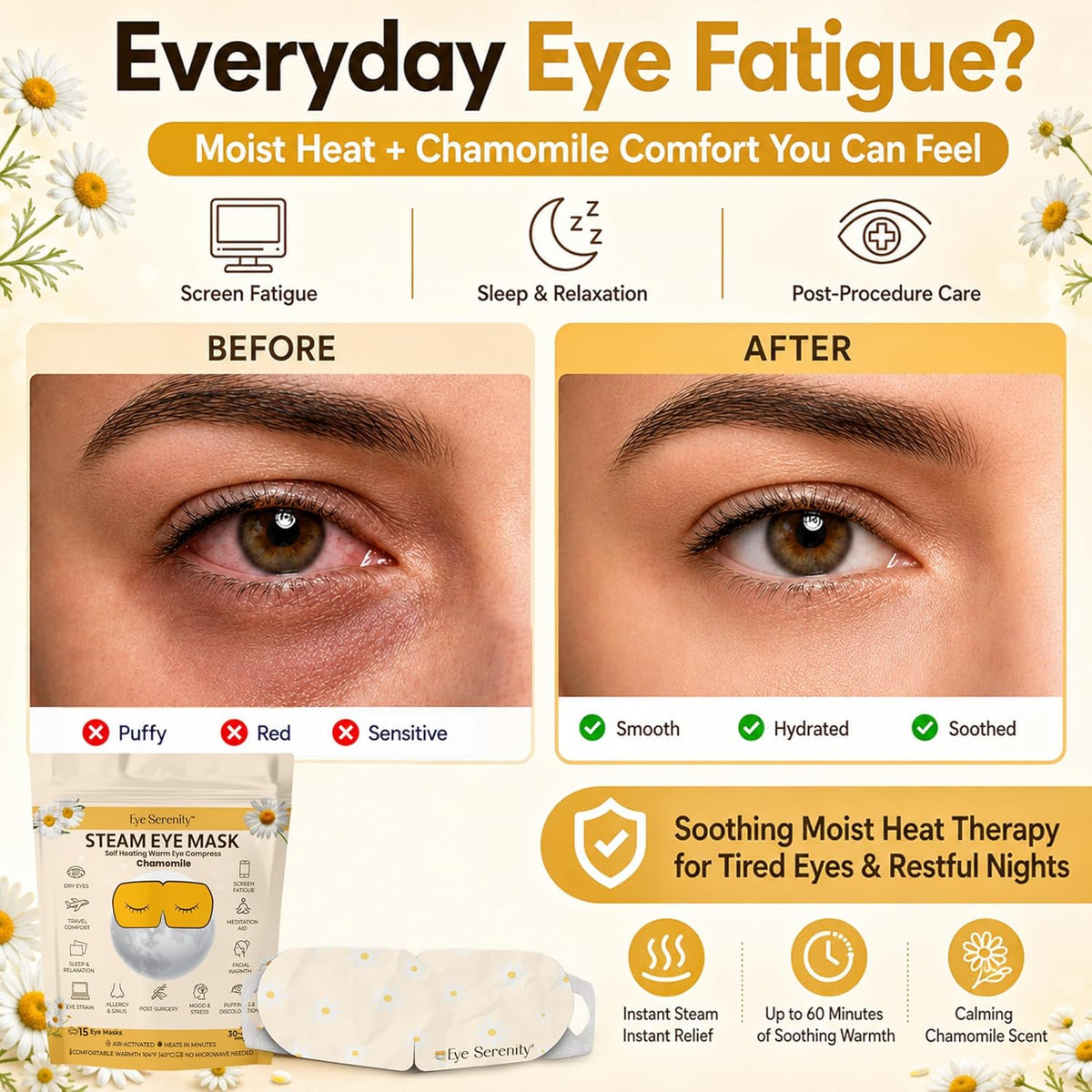 Eye Serenity Steam Eye Mask - CHAMOMILE — image 2