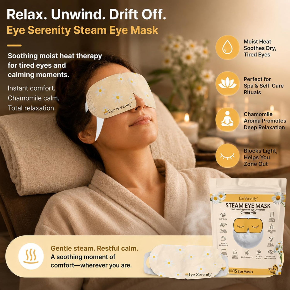 Eye Serenity Steam Eye Mask - CHAMOMILE — image 4