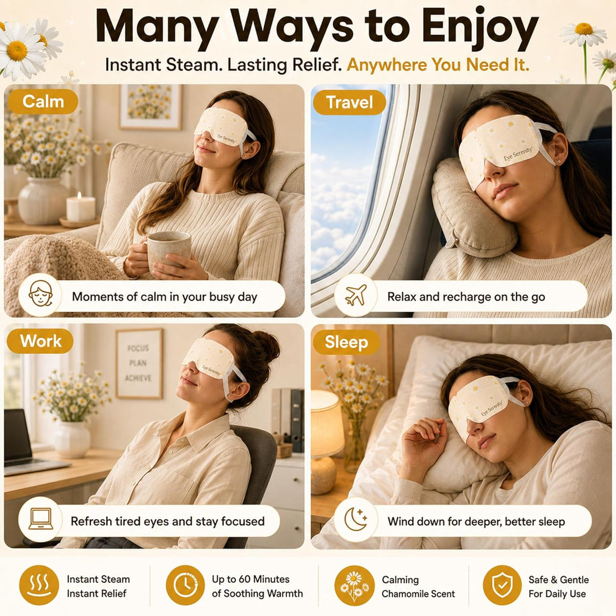 Eye Serenity Steam Eye Mask - CHAMOMILE — image 5