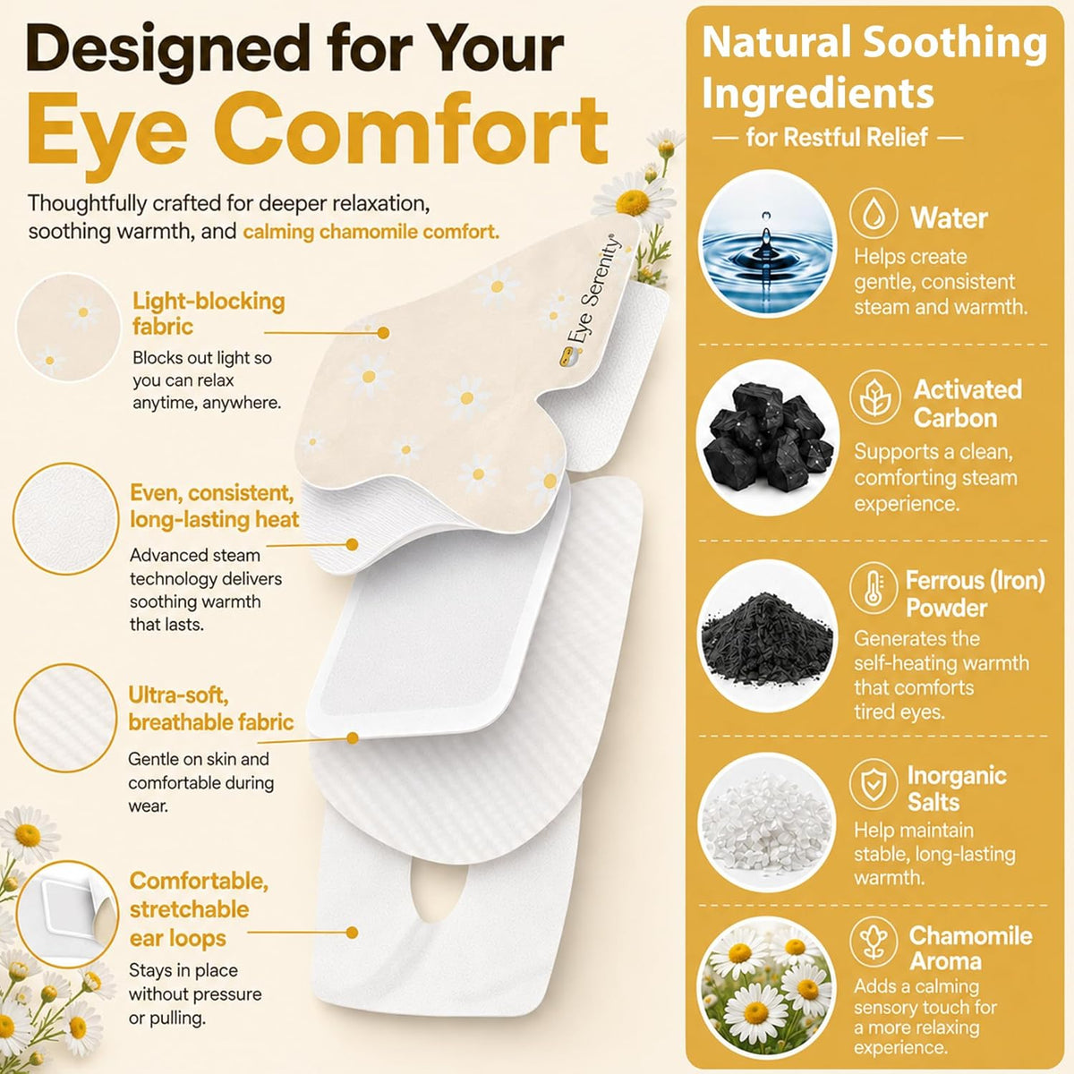 Eye Serenity Steam Eye Mask - CHAMOMILE — image 6