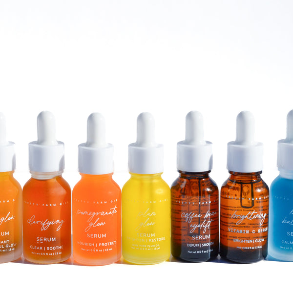 Pretty farm girl Daily Glow Serum Bundle Organic Pressed Nourishing Serums