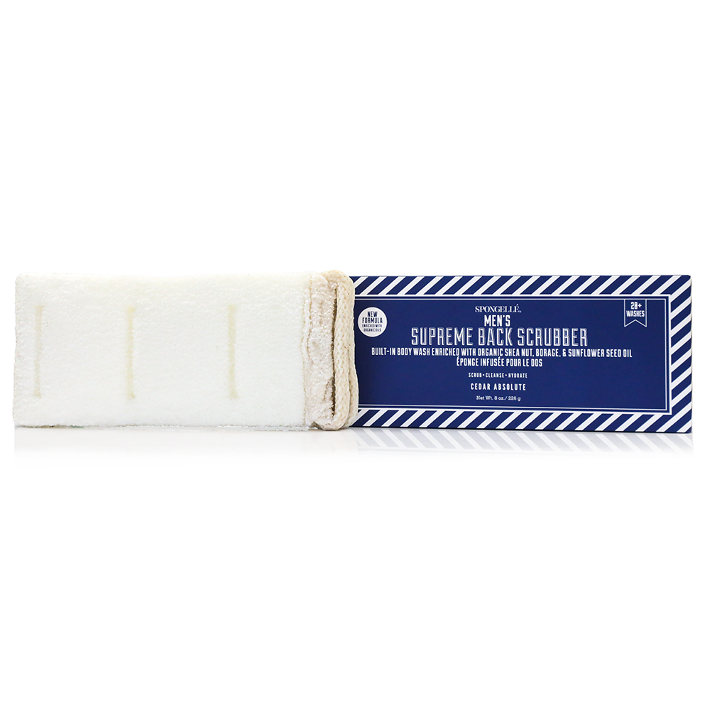 Men's Supreme Body Wash Infused Back Scrubber by Spongellé — image 1 of 5