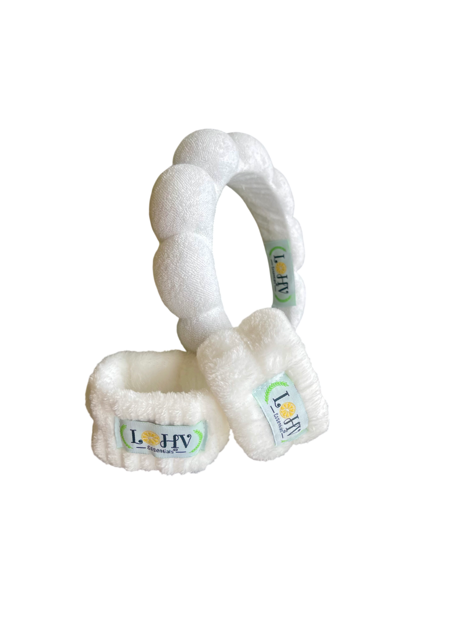 LOHV Band Spa Set – Spa Headband + Absorbent Cozy Wristbands — image 2