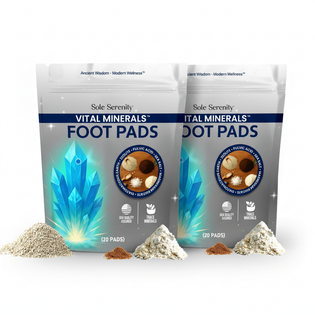 Mineral Vitality Detox Foot Pads with Fulvic Acid, Sea Salt, Magnesium — image 10