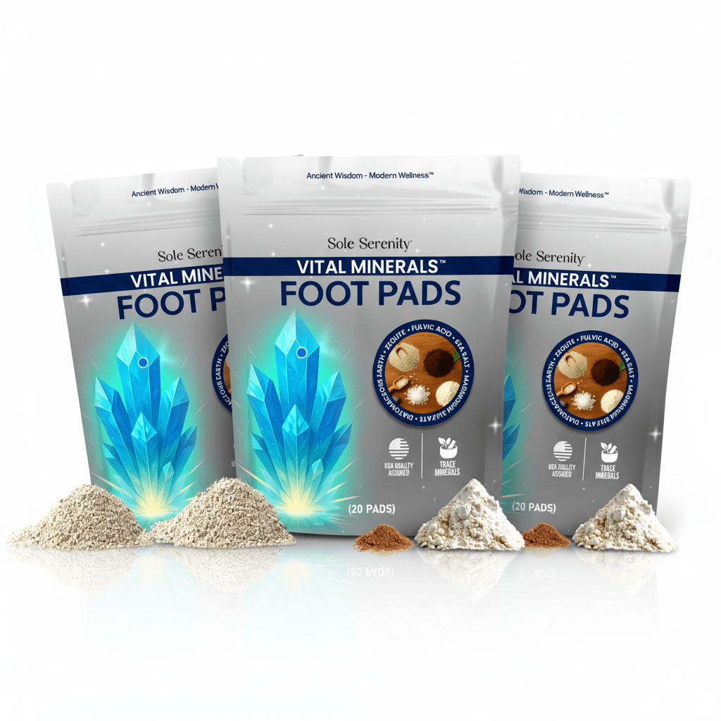Mineral Vitality Detox Foot Pads with Fulvic Acid, Sea Salt, Magnesium — image 11