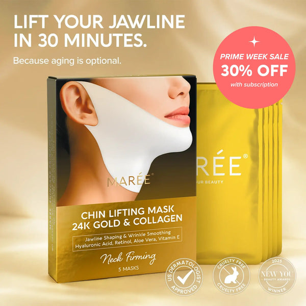 24K Gold Chin & Jawline Lifting Mask by Marée